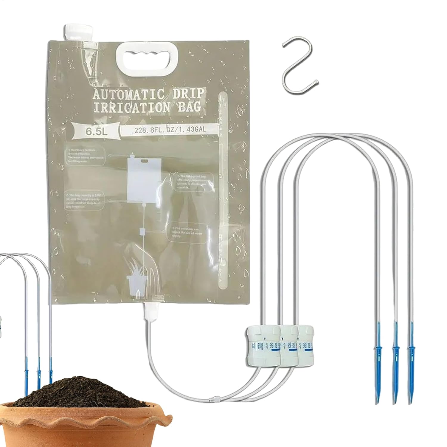Automatic Plant Waterer - Automatic Watering Dripper,Adjustable Drip Rate Features