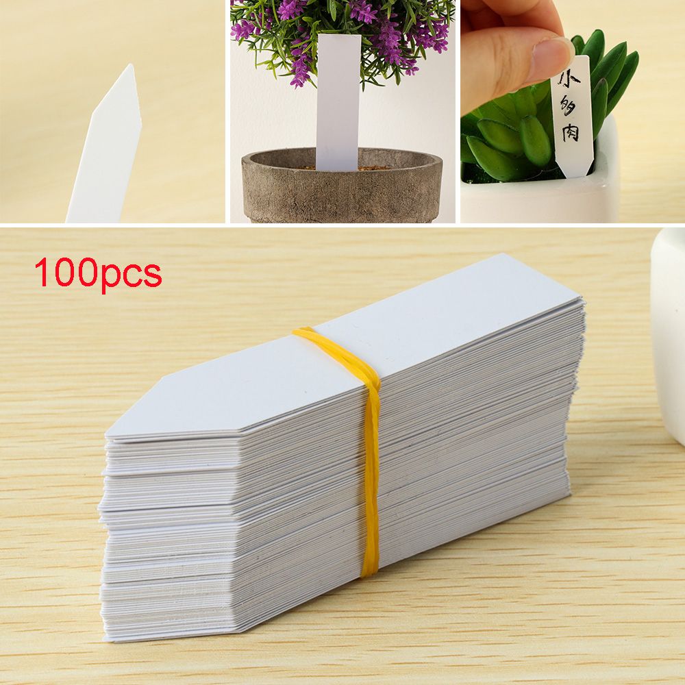 100Pcs Mini Plastic Plant Seed - Gardening Tools Labeled ulasan dan harga