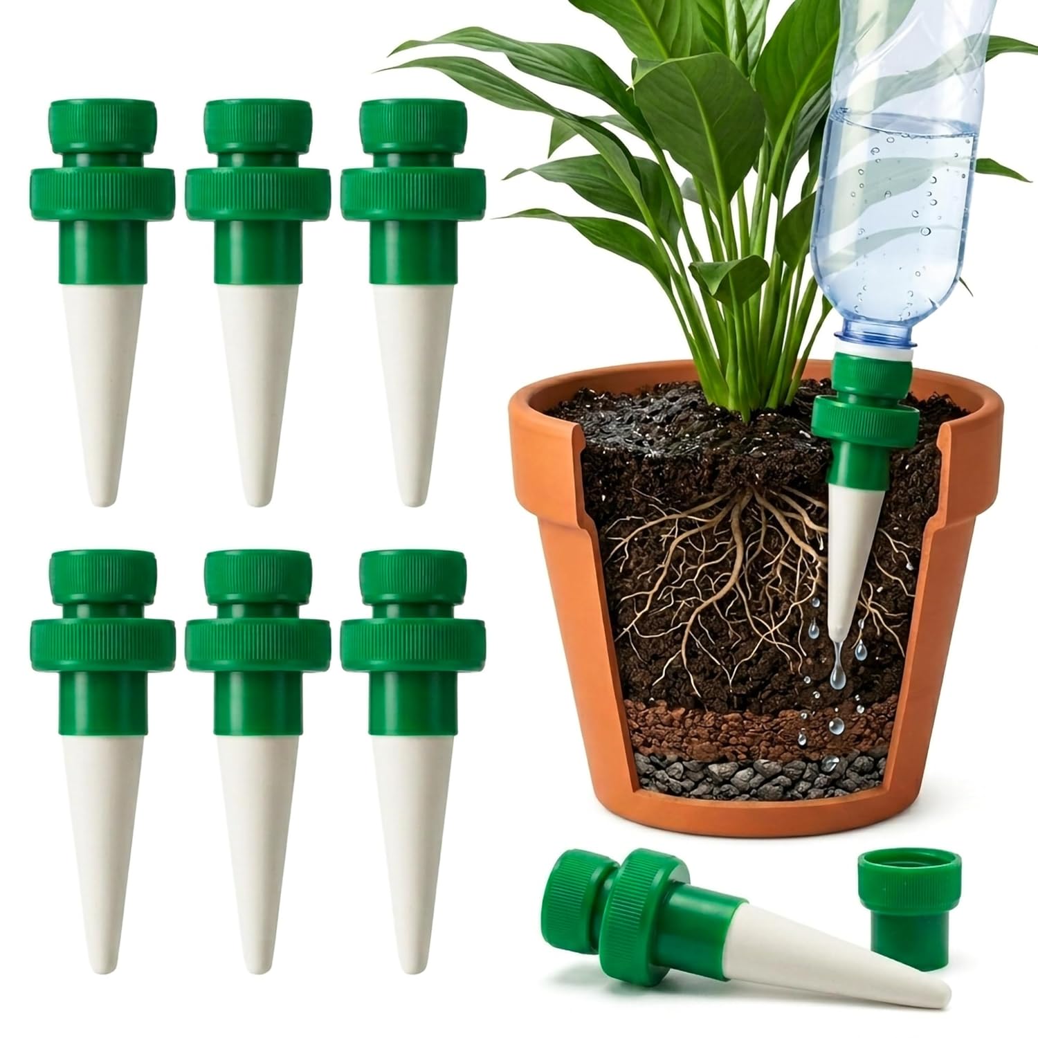 Terracotta Watering Spikes for - Automatic Plant Waterer ulasan dan harga