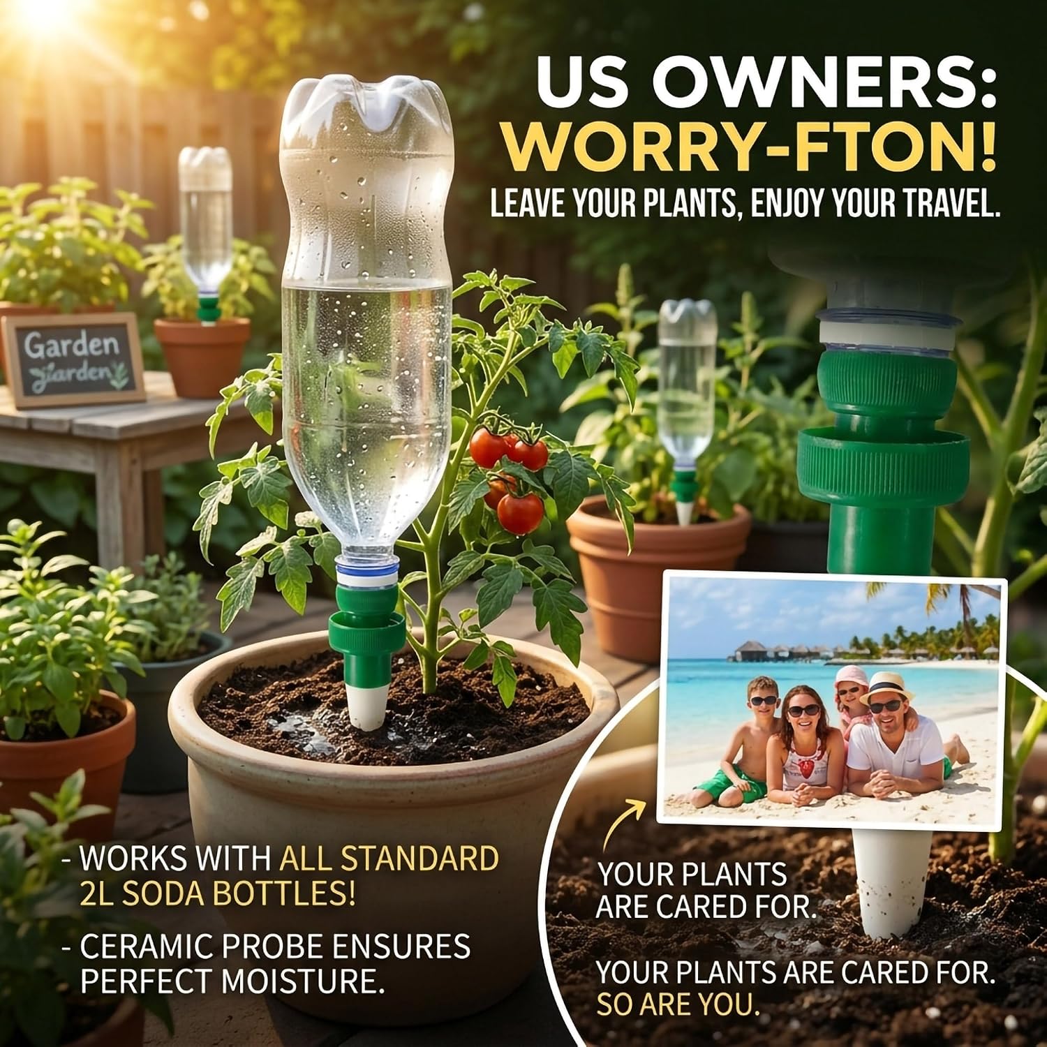 Terracotta Watering Spikes for - Automatic Plant Waterer ulasan dan harga