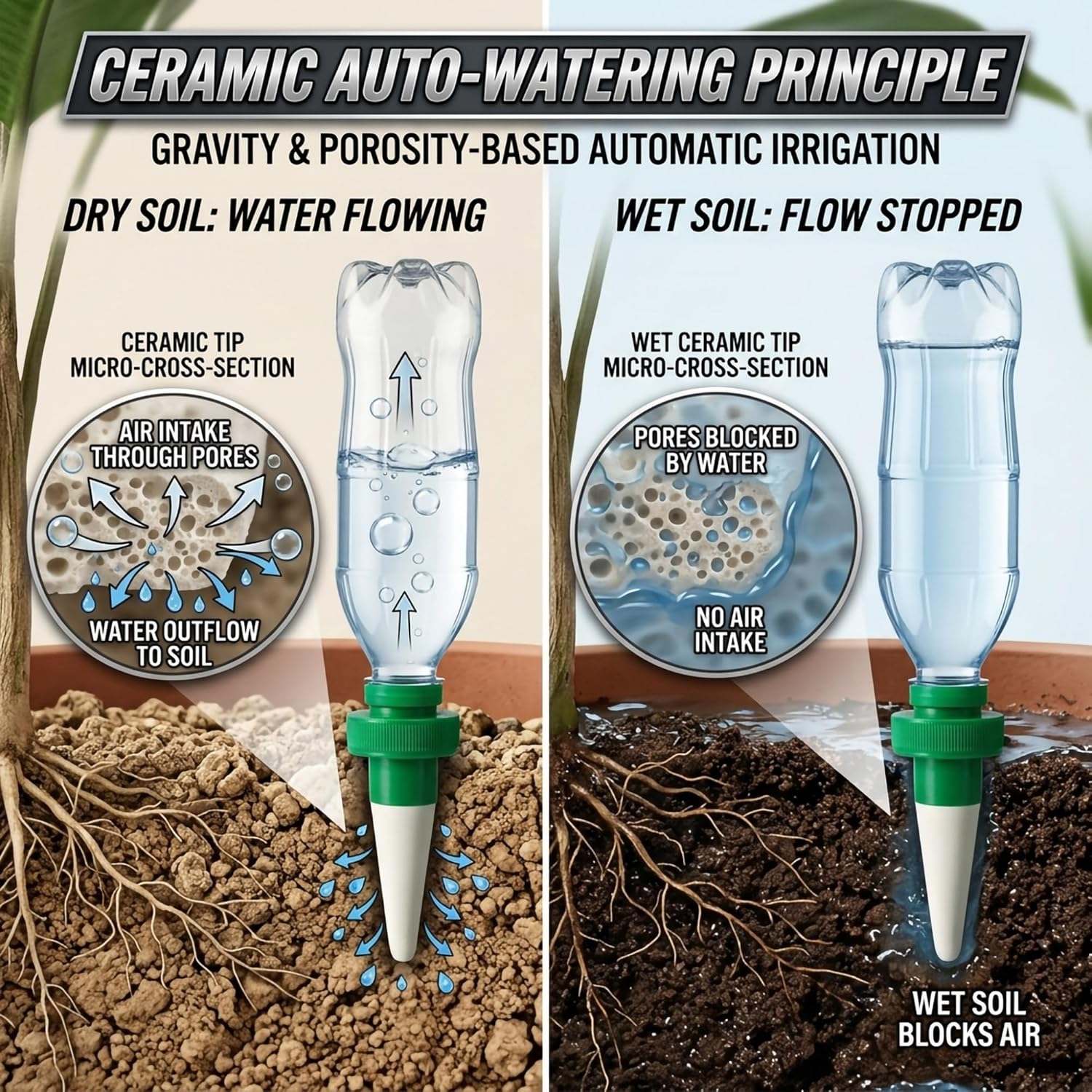 Terracotta Watering Spikes for - Automatic Plant Waterer ulasan dan harga