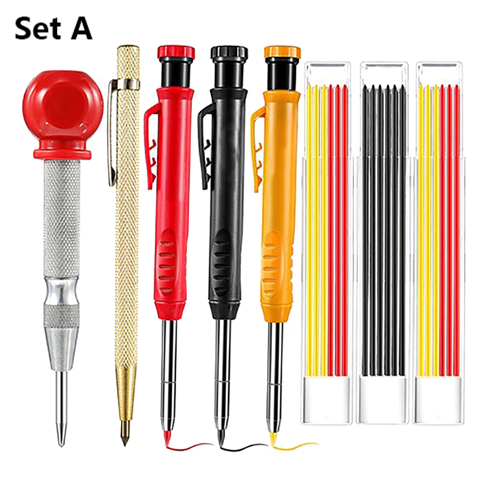 A/B/C/D Set Carpenter Pencils  - Gardening Tools B&M ulasan dan harga