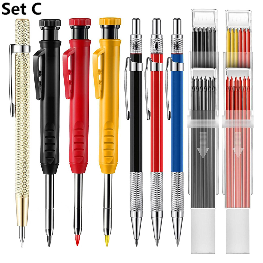 A/B/C/D Set Carpenter Pencils  - Gardening Tools B&M ulasan dan harga
