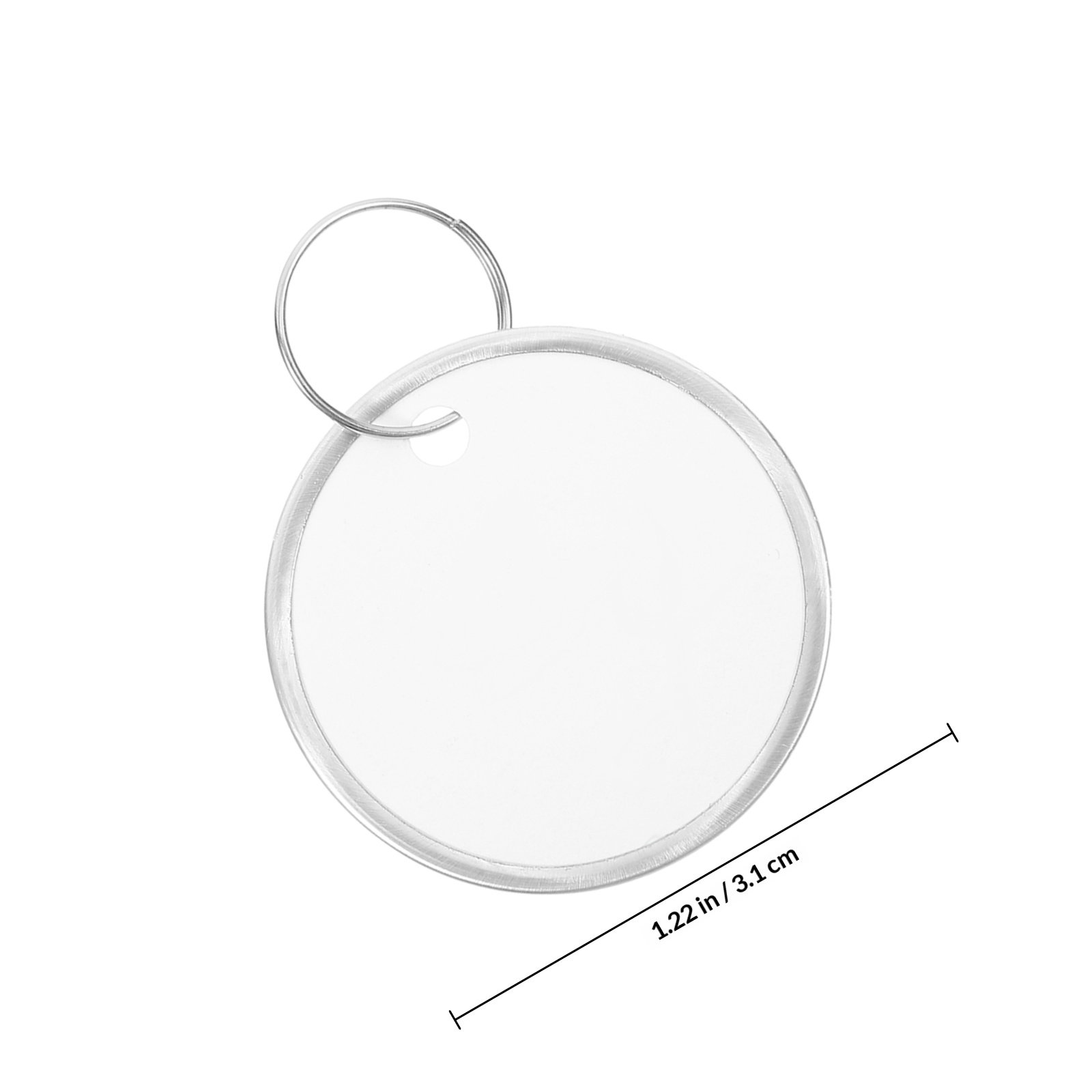100Pcs Metal Rimmed Round Pape - Gardening Tools Labeled ulasan dan harga