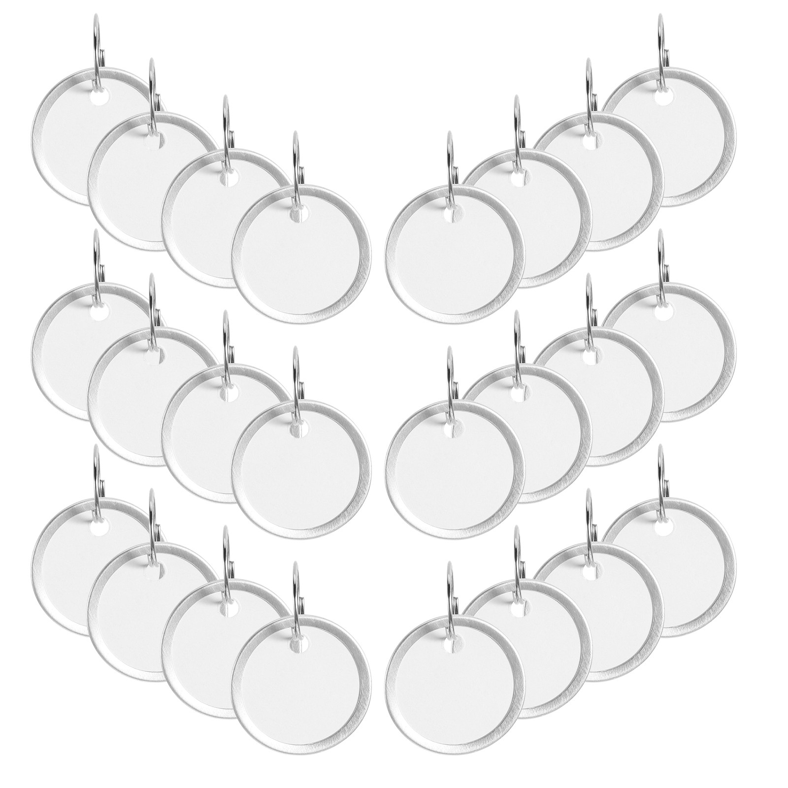 100Pcs Metal Rimmed Round Pape - Gardening Tools Labeled ulasan dan harga