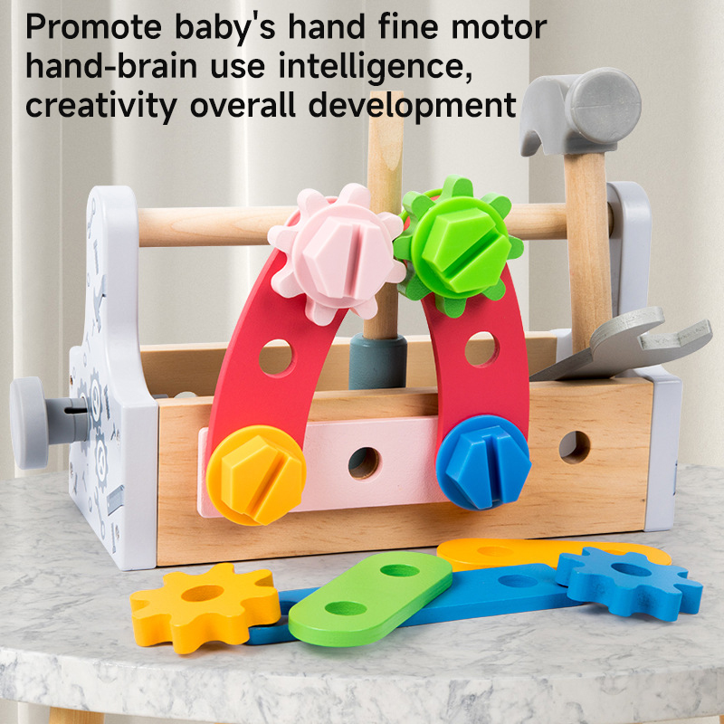 Children Toolbox Wooden Toys D - Gardening Tools Kids Set ulasan dan harga