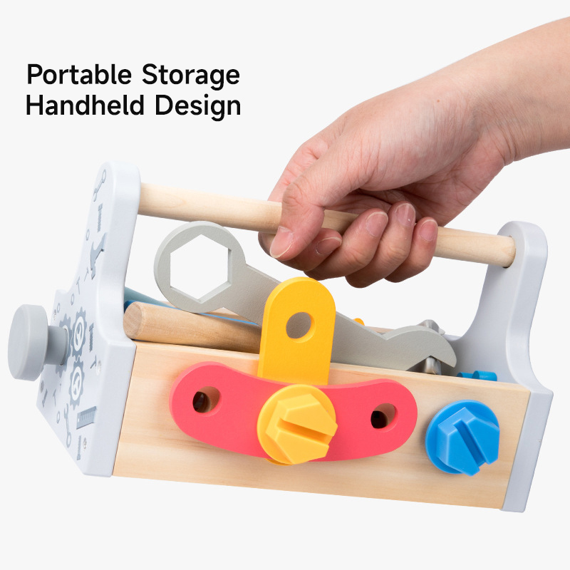Children Toolbox Wooden Toys D - Gardening Tools Kids Set ulasan dan harga