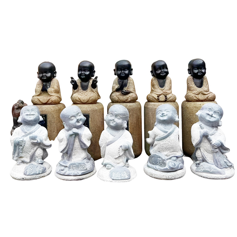 Little novice monk ornament Sc - Zen Gardening Tools ulasan dan harga