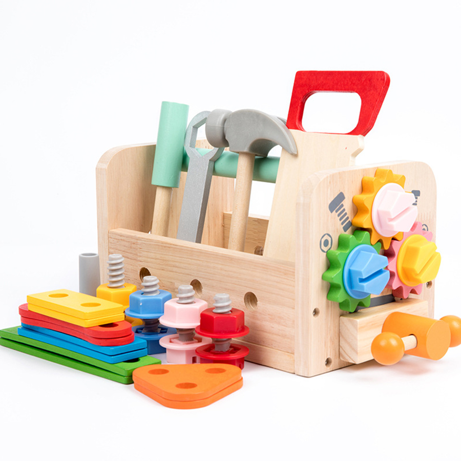 Kids Tool Bench Wooden Set Toy - Gardening Tools Kids Set ulasan dan harga