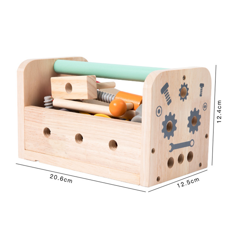 Kids Tool Bench Wooden Set Toy - Gardening Tools Kids Set ulasan dan harga