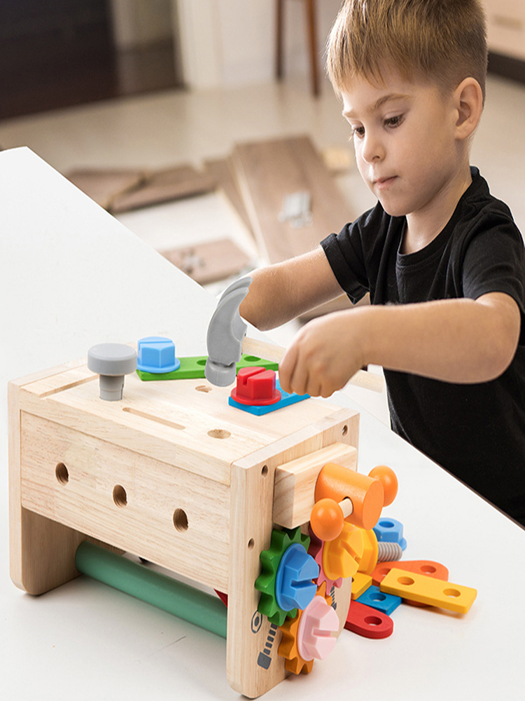 Kids Tool Bench Wooden Set Toy - Gardening Tools Kids Set ulasan dan harga