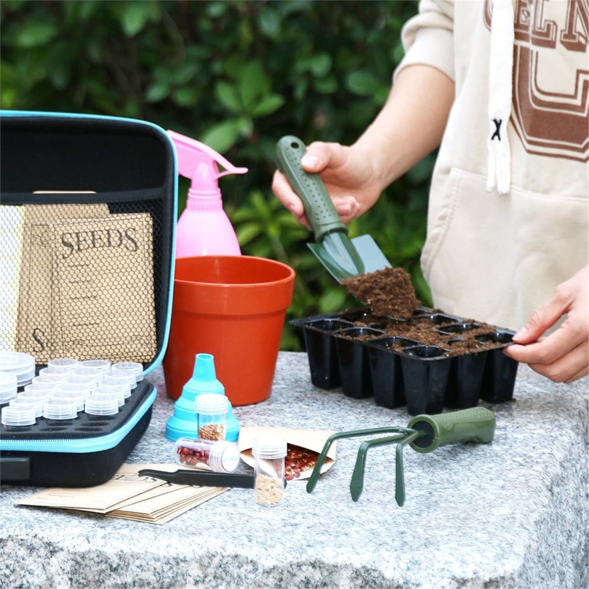 ABNH 70 Slots Seed Storage Org - Gardening Tools Labeled ulasan dan harga