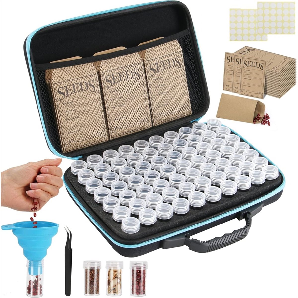 ABNH 70 Slots Seed Storage Org - Gardening Tools Labeled ulasan dan harga