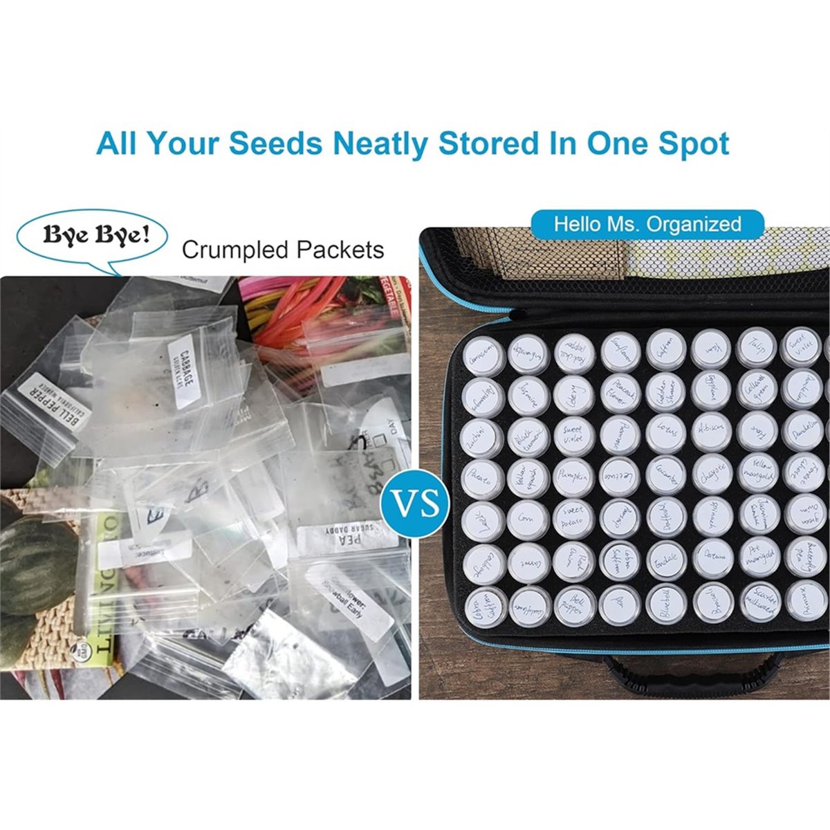 ABNH 70 Slots Seed Storage Org - Gardening Tools Labeled ulasan dan harga