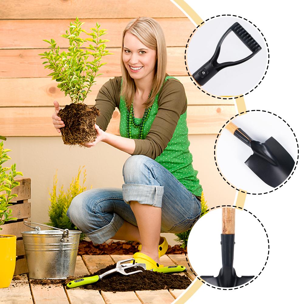 36cm Garden Shovel WIth Wooden - Gardening Tools Kids Set ulasan dan harga